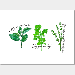 Funny Herbs Posters and Art